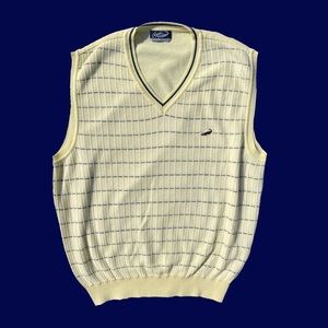 lacoste pastel yellow sweater vest